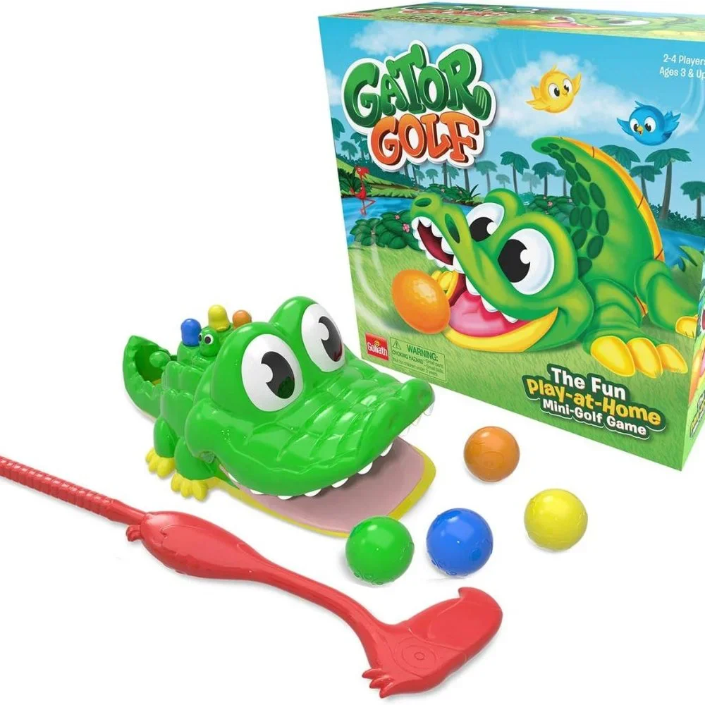 NEW Gator Golf Lawn Game Backyard Picnic Fun Minifigure Golf Putt Alligator Tail